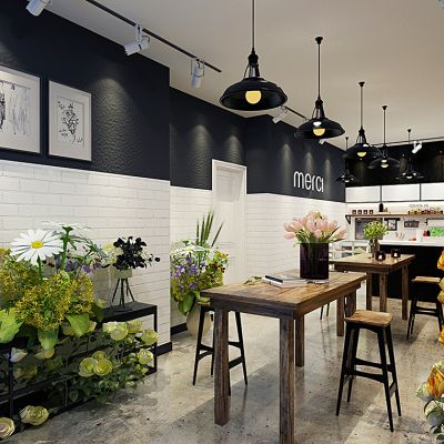 花店花艺植物花盆