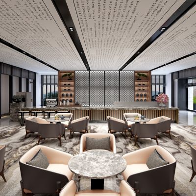 现代新中式酒店售楼处