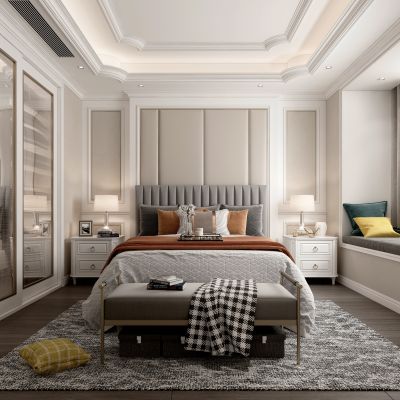 欧式简约轻奢卧室