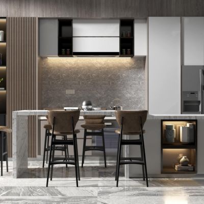 现代吧台椅组合