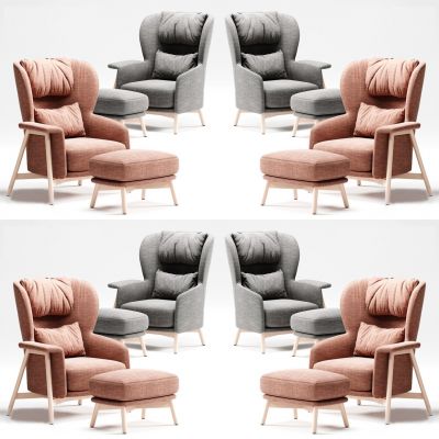 现代北欧单人沙发