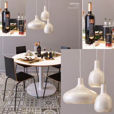 现代餐桌椅组合