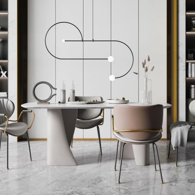 后现代餐桌椅组合