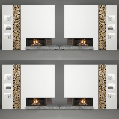 现代壁炉