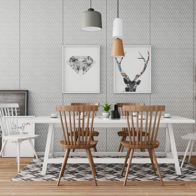 现代北欧餐桌椅组合