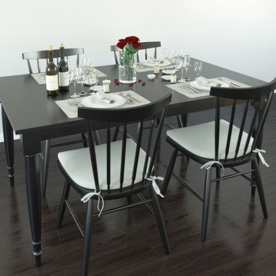 现代北欧餐桌椅组合