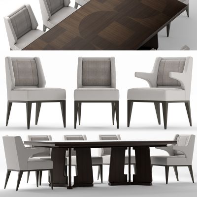 现代餐桌椅组合