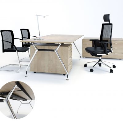 现代办公桌椅组合