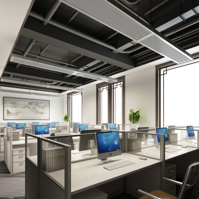 现代办公区办公室
