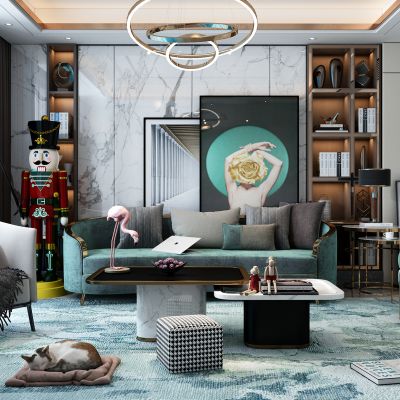 后现代轻奢客厅
