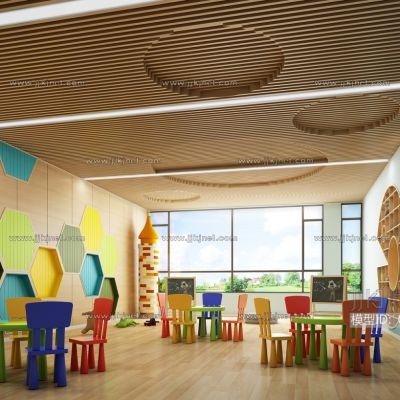 现代风格幼儿园教室