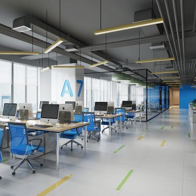 现代风格开放式办公室