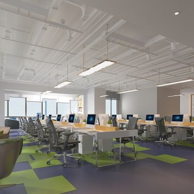 现代开敞办公区