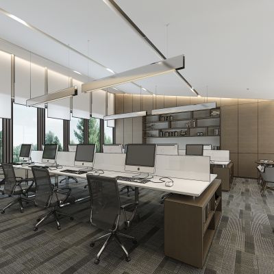 现代开敞办公区
