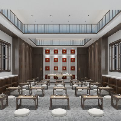 中式风格茶艺、国学、禅修、书法教室