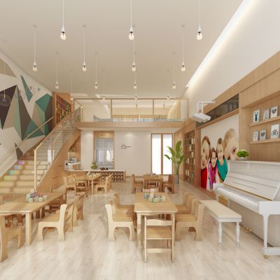 现代风格幼儿园早教中心音乐教室