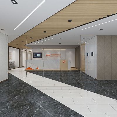 现代口腔医院诊所前台接待大厅