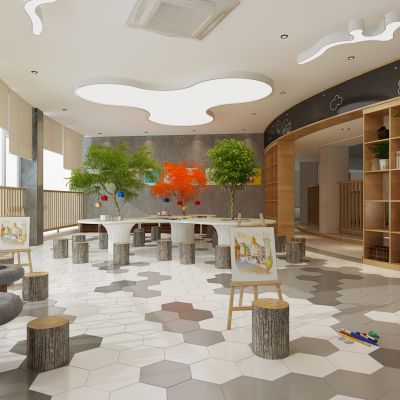 现代风格幼儿园儿童娱乐区