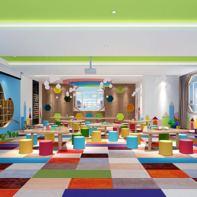 现代幼儿园儿童教室