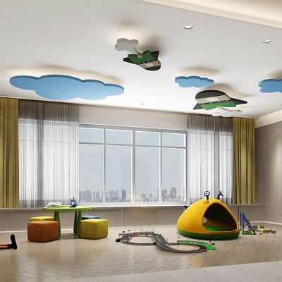 现代儿童娱乐室玩具赛车轨道