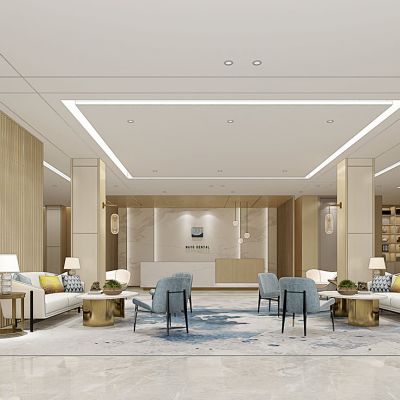 现代空腔医院诊所休息大厅