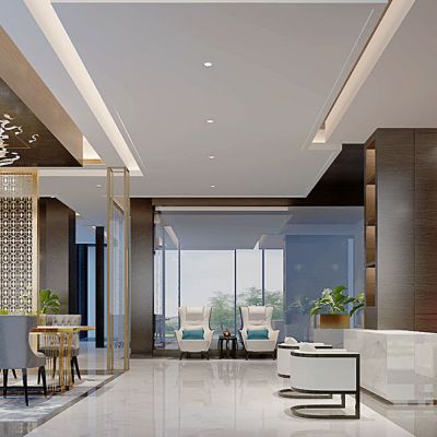 现代口腔医院诊所前台接待大厅