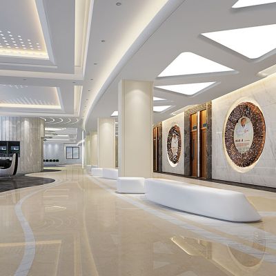 现代口腔医院诊所前台接待大厅