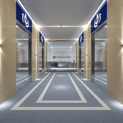 现代风格牙科口腔医院诊所电梯间