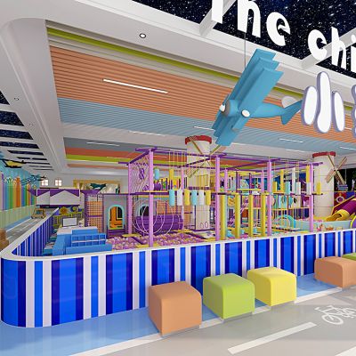 现代风格淘气堡儿童游乐园游乐城