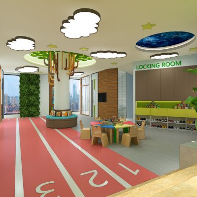 现代幼儿园儿童娱乐活动区