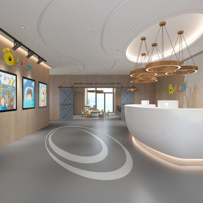 现代幼儿园早教中心前台