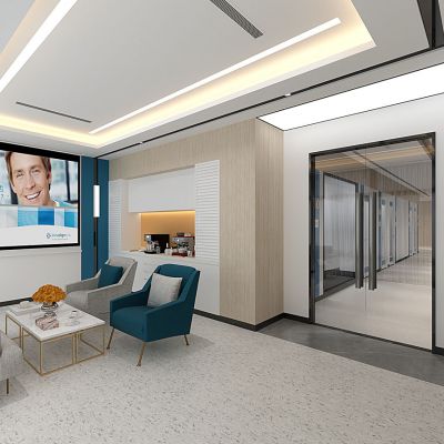 现代口腔医院诊所接待区