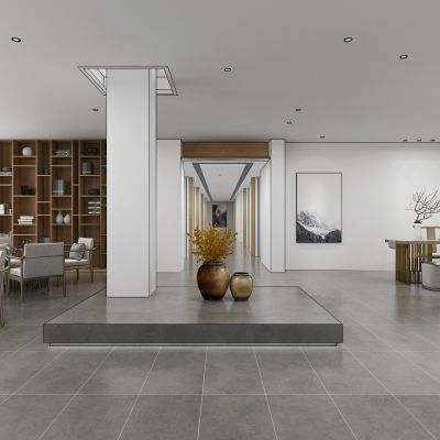 新中式休闲阅读区