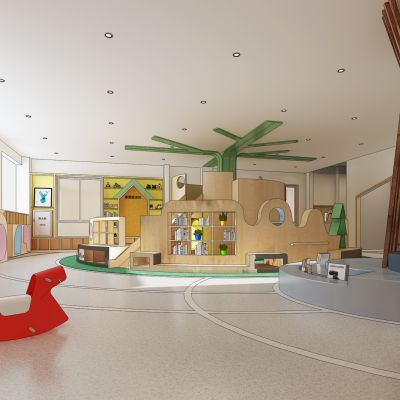 现代幼儿园娱乐活动区活动教室
