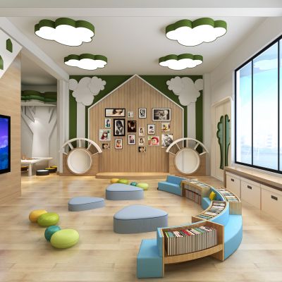 现代幼儿园儿童教室活动室