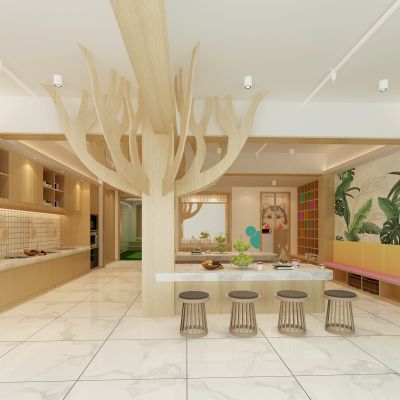 现代风格幼儿园厨艺教室