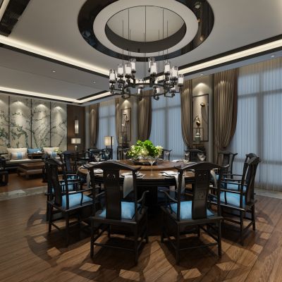 新中式餐厅包间