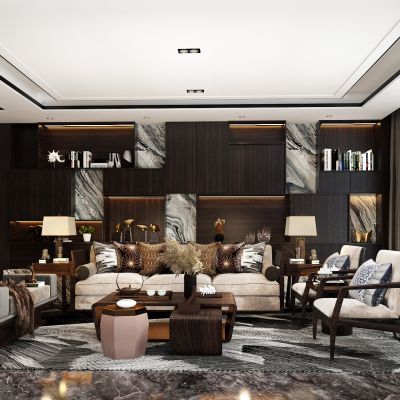 新中式风格的客厅