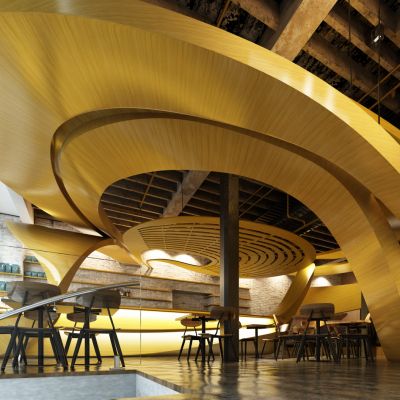 后现代酒店会所3D模型