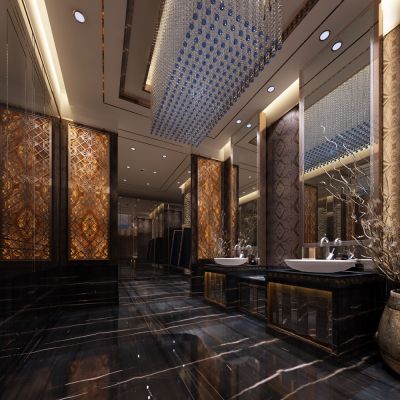 中式酒店卫生间