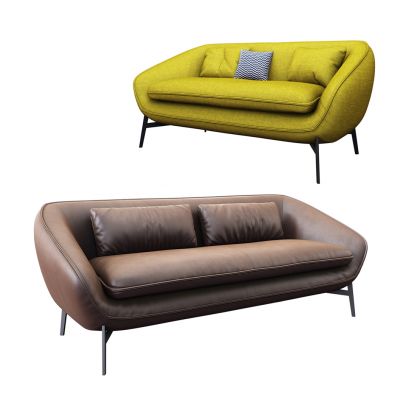 现代北欧双人沙发