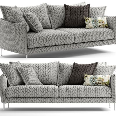 现代北欧双人沙发