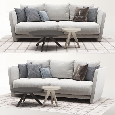 现代北欧双人沙发