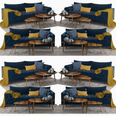 现代北欧双人沙发