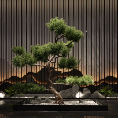 新中式盆栽小品