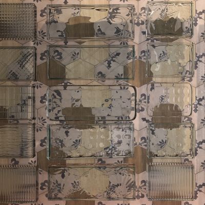 现代玻璃砖组合