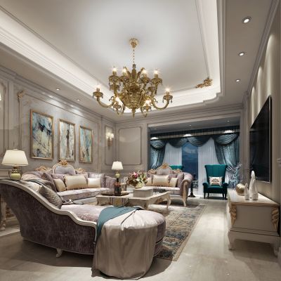 美式客厅
