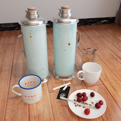 现代保温瓶玻璃杯