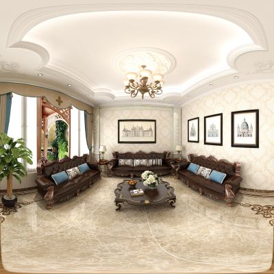 简欧风的客厅过道