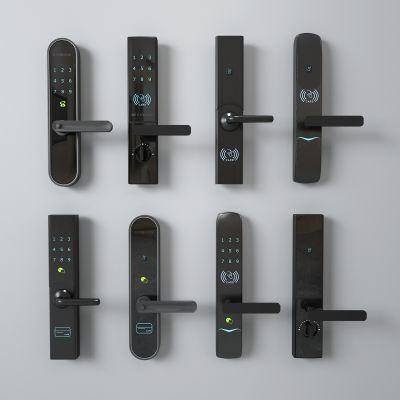 现代智能锁门把手